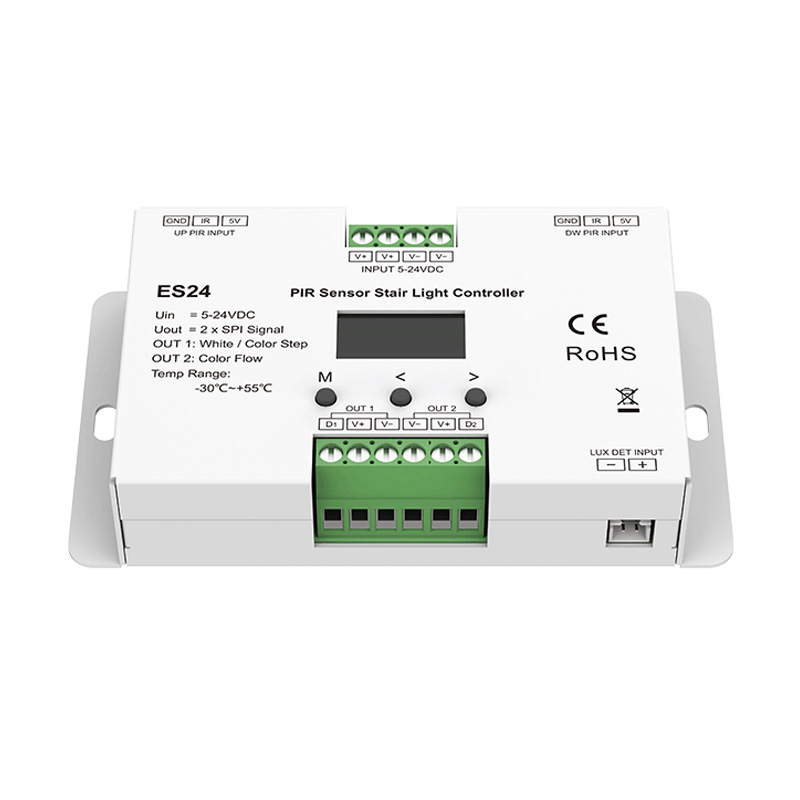 ES24 24CH PIR Sensor Motion Activated LED Stairway Lighting Controller ES24 24CH PIR Sensor Motion Activated LED Stairway Lighting Controller